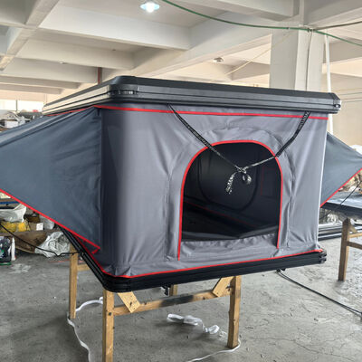 Acampada de aluminio para 3 personas al aire libre más grande de luz en el techo tienda de campaña techo de la parte superior de la carreta tienda de campaña triángulo caparazón de cáscara dura tienda de campaña de techo superior