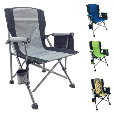 ซื้อ 3C Square Camping เก้าอี้กลางแจ้งเก้าอี้ชายหาดพร้อมที่วางแก้วที่วางแขน 130kg การผลิตออนไลน์