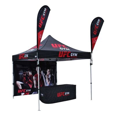 Mua Lều sự kiện ngoài trời 300D 420D Polyester Khung nhôm Triển lãm thương mại Cửa sổ bật lên Lều sản xuất trực tuyến