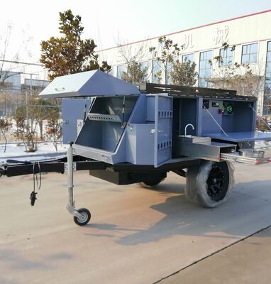 kopen Fabriek Kleine camping trailer caravan 4x4 Offroad Camper Travel trailer online vervaardiging
