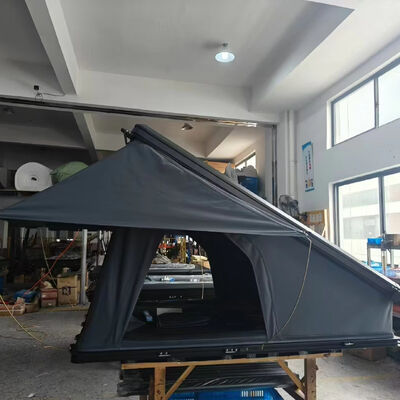 comprar OEM 4x4 Carpa de techo de carcasa dura de aluminio resistente al agua Tienda de campaña para 4 personas al aire libre Tienda de campaña con tapa triangular hecha de tela Oxford para vehículos Fabricación en línea