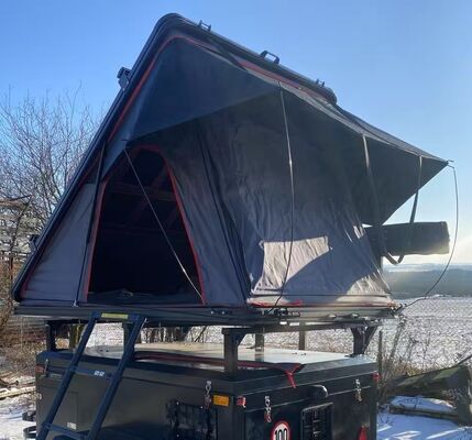 Buy 4-Person 1.45m Wide Rooftop Tent for Cars Offroad & Camper Vans-Aluminum Shell with Oxford Fabric for Outdoor Adventures online manufacture