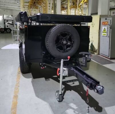 comprar Lujo auto-conducción Teardrop RV Camper Travel Trailer 4x4 Off-Road Mini Pequeña Caravana de Acampada Terrestre para automóviles pequeños al aire libre Fabricación en línea