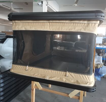 comprar Tienda para automóviles en el techo de aluminio para 3 personas para excursiones al aire libre y acampada Concha dura Triángulo de concha con accesorio de escalera Fabricación en línea