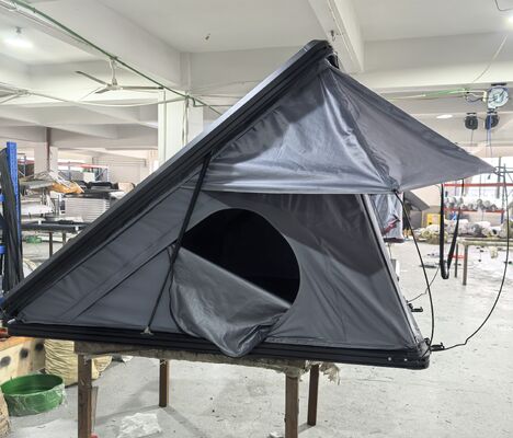 comprar Acampada de aluminio para 3 personas al aire libre senderismo en el techo en la parte superior del techo carpa carpa triángulo concha dura carpa en la parte superior del techo Fabricación en línea