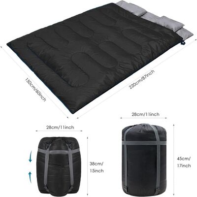 ซื้อ โรงงาน ขายปลีก ใหม่ Ultralight Outdoor Double Sleeping Bag กันน้ํา น้ําหนักเบา 2 คน แคมป์ การผลิตออนไลน์