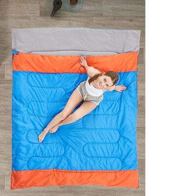 kopen Fabriek Groothandel Nieuwe Ultralight Outdoor Dubbele Slaapzak Waterdicht Lichtgewicht 2 Persoon Kamperen Slaapzak voor volwassenen online vervaardiging