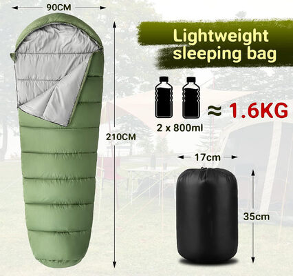 acheter Fabrique en extérieur Adultes Ultra léger chauffage Mumie sac de couchage imperméable hiver -20 degrés épais sac de couchage pour le camping fabrication en ligne