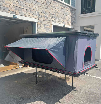 comprar Concha dura de alumínio 4x4 Telhado de telhado 4 pessoas Telhado de carro telhado de acampamento telhado vertical Fabricação em linha