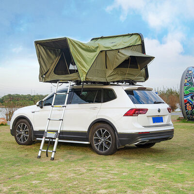 Buy Car Rooftop Tent Mounted Hard Shell ABS 3-4 Person Large Space Outdoor Camp Sleeping SUV Roof Top Tent online manufacture