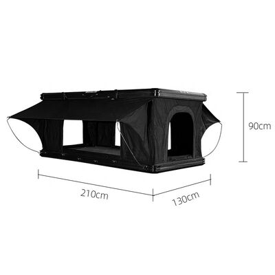 comprar Tienda de techo a prueba de mosquitos e impermeable de tela de Oxford gris oscuro espesado Tienda de apoyo hidráulico de aluminio con concha Fabricación en línea