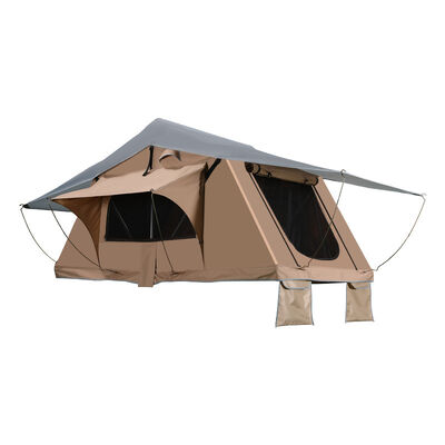 Buy Car Roof Tent With Annex Room Rainproof 4x4 4Person Aluminum Camping Car Soft Shell Rooftop Roof Top Tent for Vehicle Suv Truck online manufacture