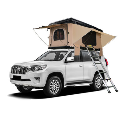 Buy Aluminum 4 Person Roof Top Tent Car Rooftop Tent Triangle Clamshell Hard Shell Top Roof Tent online manufacture