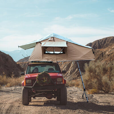 Buy Aluminum Frame Rooftop Tent Car Large Size 1.9M 1.6M 1.4M Soft Shell Double Layer Foldable Soft Car Roof Tents for Vehicle SUV online manufacture