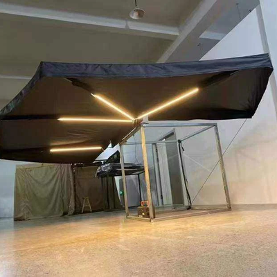 شراء التفاصيل المخصصة 600D نسيج أكسفورد 270Plus درجة 2.0m و 2.5m نصف قطر السيارة الجانبي المظلة مع الملحق تصنيع عبر الإنترنت