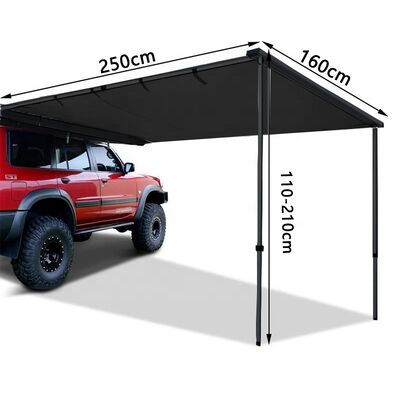 buy Acampada al aire libre Pared de sol lateral del coche Canopy tienda de campaña Polvo de aleación de aluminio Revestimiento de protección solar Fabricación en línea