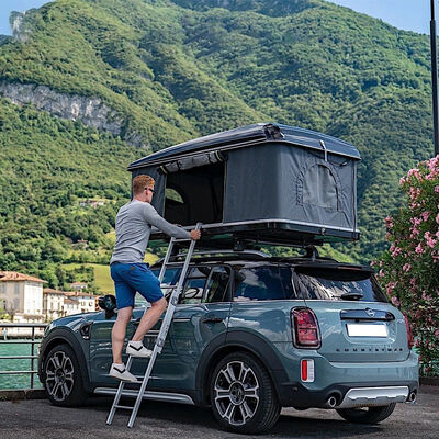 comprar Pequeñas tiendas de campaña para exteriores, tienda impermeable para acampar, tienda para auto, techo duro automático, tienda para techo, carcasa dura para 4 personas Fabricación en línea