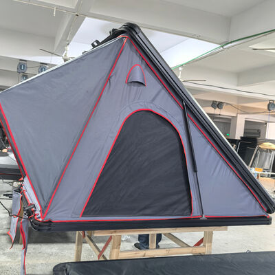 buy 2025 Outdoor Camping 4X4 Car SUV Hardtop 4 Person Roof Tent 130cm Hard Shell Aluminum Car Roof Tent Rooftop Tent for Camping online manufacture