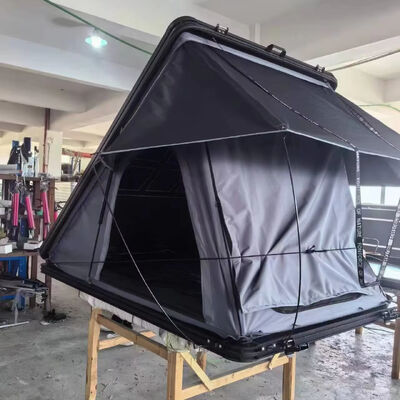 buy 2025 Outdoor Camping 4X4 Car Roof Top Tent SUV Hardtop 4 Person 130cm Hard Shell Aluminum Car Rooftop Roof Top Tent for Camping online manufacture