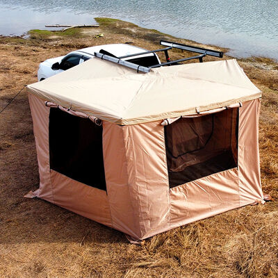 comprar OEM 4wd impermeable al aire libre que acampa toldo lateral del coche de 270 grados toldo derecho al aire libre 270 con habitación anexa Fabricación en línea