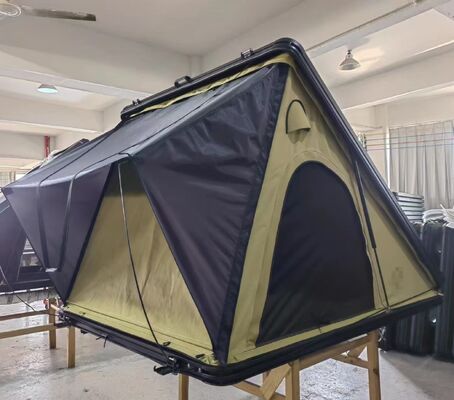 Buy 2025 Factory Outdoor Waterproof Aluminum Alloy 4WD Car Roof Top Tent Camping Thickened Ladder Easy Folding Car Rooftop Tent online manufacture