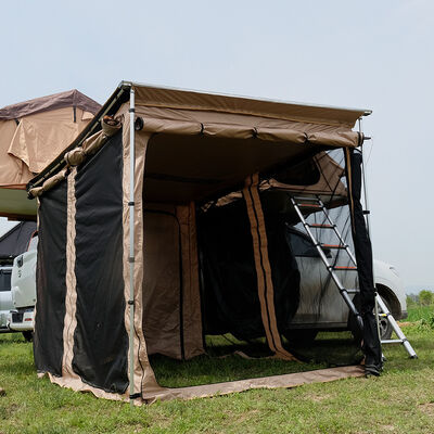 Buy 4x4 4WD Car Rooftop Retractable Waterproof Awning Outdoor Camping Roof Top Tent with Annex Room Made of Oxford Fabric online manufacture