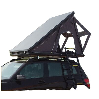 buy Tienda de acampada de aluminio para 3 personas con escalera para senderismo al aire libre Techo para automóviles Tienda de techo con concha dura Triángulo de concha para Mini Audi Fabricación en línea