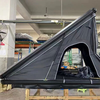 buy Outdoor 4x4 Waterproof 4 Person Aluminum Hard Shell Triangle Rooftop Tent Car Roof Top Tent Camping Car Roof Tent for Sale online manufacture