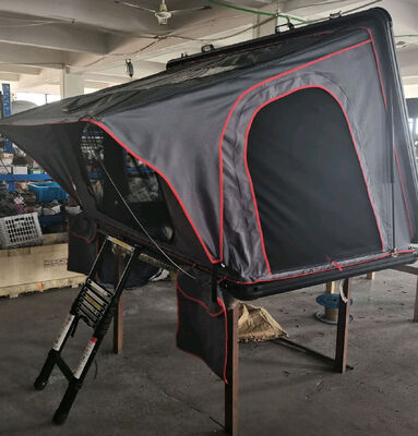 Mua Cắm trại nhôm 4 người ngoài trời đi bộ đường dài mái nhà mái nhà xe ô tô Tam giác Clamshell Hard Shell Top Roof Tent sản xuất trực tuyến