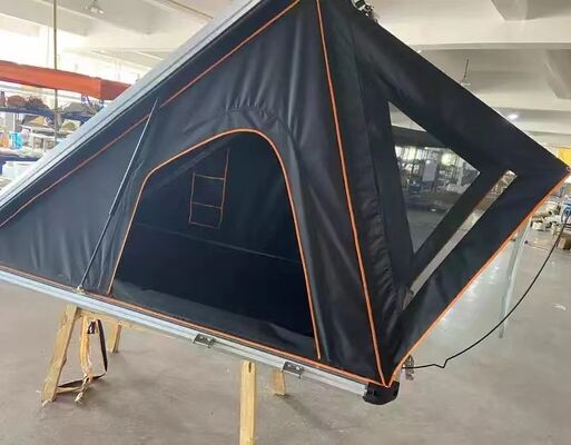 Buy New 3-Person Aluminum Camping Tent Waterproof Rooftop Car Tent with Hard Shell Triangle Clamshell for Outdoor Hiking and Roofs online manufacture
