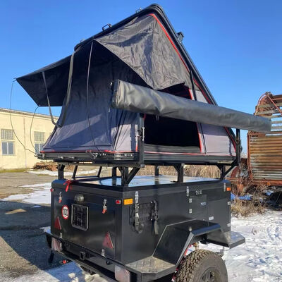comprar OEM 4x4 Outdoor Camping Car Rooftop Tent Waterproof Triangle Aluminum Shell com Tecido Oxford Hard Clamshell Roof para Veículos Fabricação em linha