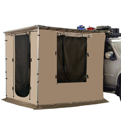 comprar Tienda lateral para automóviles Pared exterior Tienda para camper Viaje sin conductor Casa de telas lateral Foxwing 4x4 Toldo con cuarto anexo Fabricación en línea