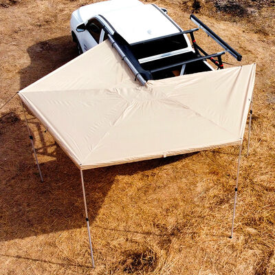 Buy 270 Degree Waterproof Retractable Awning for Cars Free Standing With Led Fan Car Rear Awning Tent for Camping With Sides Walls online manufacture