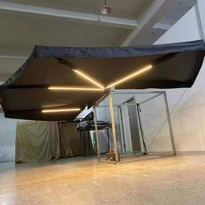kaufen Outdoor Camping 270 Grad freistehende Fox Wing Markise 360 ​​freistehende Markise auf der Autoseite mit LED Online-Herstellung