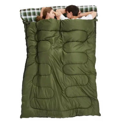 comprar Fabrica de venta al por mayor Ultraligero De exterior Bolso de dormir doble impermeable Ligero para 2 personas Bolso de dormir para adultos Camping Fabricación en línea