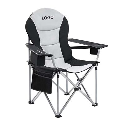 comprar Mobiliário de exterior de alumínio cadeira de praia moderna ampliada grossa cadeira de pesca dobrável simples apoiador de braço mais algodão portavel acampamento Fabricação em linha