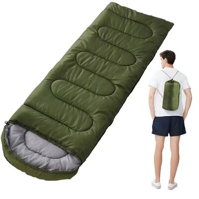 comprare 170T 950g-1800g Sacchetto da letto 3 stagione per adulti all'aperto addensato caldo portatile campeggio Sacchetto da letto impermeabile fabbricazione online