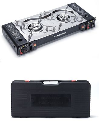 acheter Usine 2 brûleur poisson Grill pique-nique cuisinière à gaz cuisinière à gaz barbecue four brûleur Portable cuisinière à gaz brûleur Butane fabrication en ligne