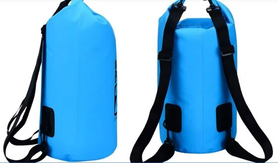 شراء 15Lt Travel Lightweight Camping Cooler Bag 500D PVC القماش المشمع حقيبة ظهر حقيبة جافة مقاومة للماء تصنيع عبر الإنترنت